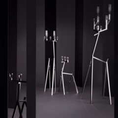 Candel holder from the 'United Crystal Woods' collection for Baccarat by Marcel Wanders